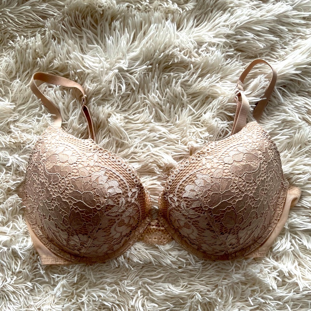 La Senza Obsession Laced Beige Bra 36C